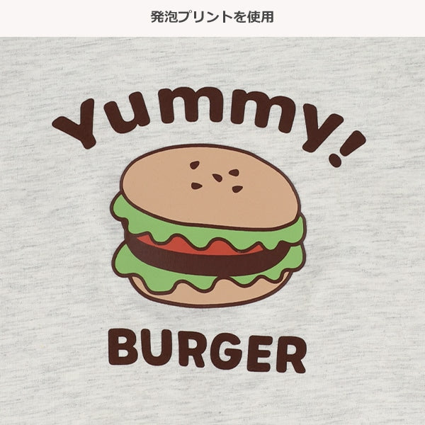 西松屋冬季長袖薄衛衣(漢堡黄/灰色)