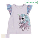 西松屋夏季荷葉邊T恤(獨角獸)