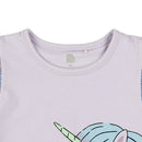 西松屋夏季荷葉邊T恤(獨角獸)