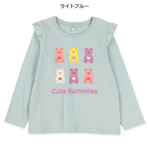 西松屋冬季長袖T恤(小熊藍色)