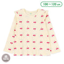 西松屋冬季長袖T恤(櫻桃白色)