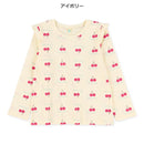 西松屋冬季長袖T恤(櫻桃白色)