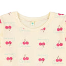 西松屋冬季長袖T恤(櫻桃白色)