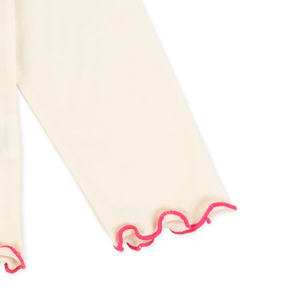 西松屋冬季長袖T恤(女仔白色)