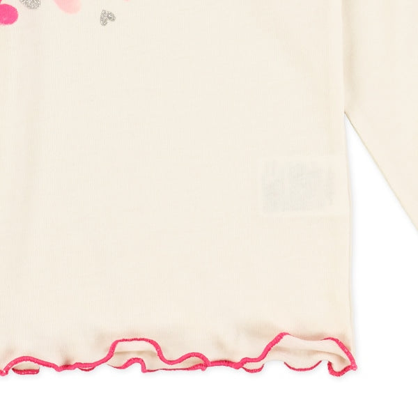 西松屋冬季長袖T恤(女仔白色)