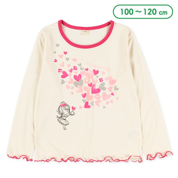 西松屋冬季長袖T恤(女仔白色)