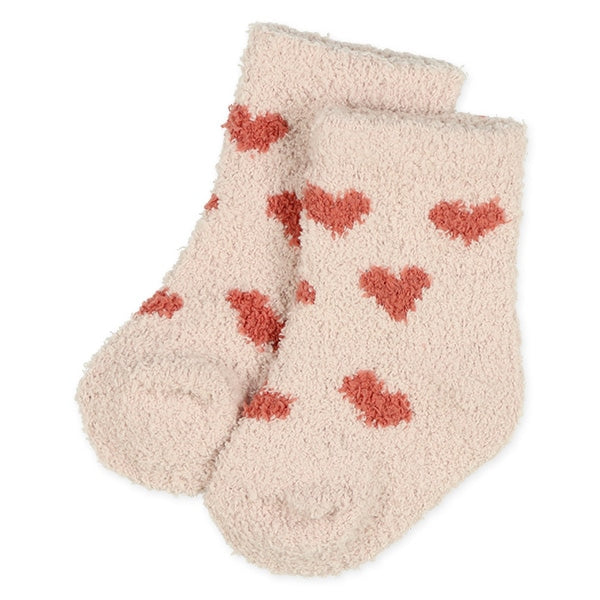 西松屋冬季新生兒襪2件(心心7-9cm)