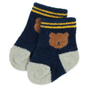 西松屋冬季新生兒襪2件(小熊7-9cm)