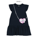 西松屋夏季針織無袖連身裙(心心掛袋)