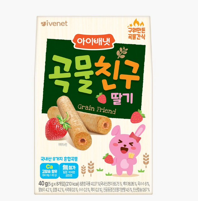 『貝貝』糙米手指餅 (草莓味)(新舊包裝隨機發貨)