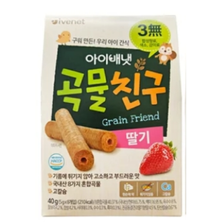 『貝貝』糙米手指餅 (草莓味)(新舊包裝隨機發貨)