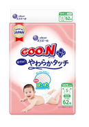 GOO.N 大王柔觸肌嬰兒紙尿片細碼62片
