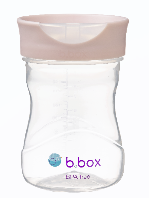 B.Box 嬰幼兒刻度防漏訓練水杯 240ml (12m+)-粉紅