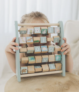 Bubble 木製字母認知學習架