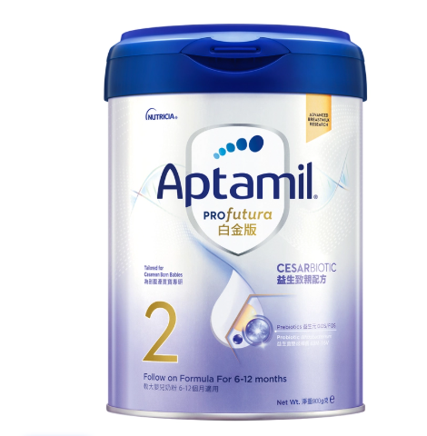 Aptamil 白金版 - 較大嬰兒配方奶粉900g 2號