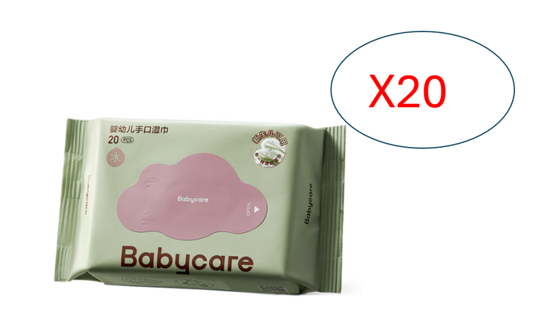 Bc Babycare嬰幼兒濕巾（手口）-20抽/包x20 包