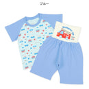 西松屋夏季短袖針織束腹睡衣套裝 (消防車)