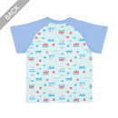 西松屋夏季短袖針織束腹睡衣套裝 (消防車)