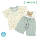 西松屋夏季針織束腹睡衣套裝(熊)-綠