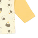 西松屋春季長袖束腹針織睡衣(飯糰)