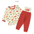 西松屋冬季針織長袖前開束腹睡衣套裝(消防車)