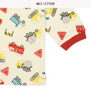 西松屋冬季針織長袖前開束腹睡衣套裝(消防車)