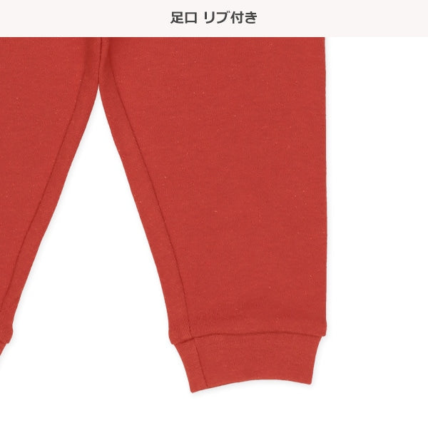 西松屋冬季針織長袖前開束腹睡衣套裝(消防車)