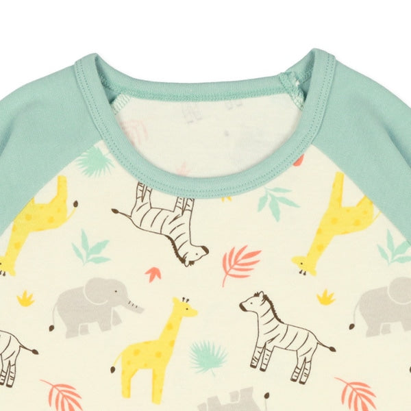 西松屋冬季針織長袖束腹睡衣套裝(動物)