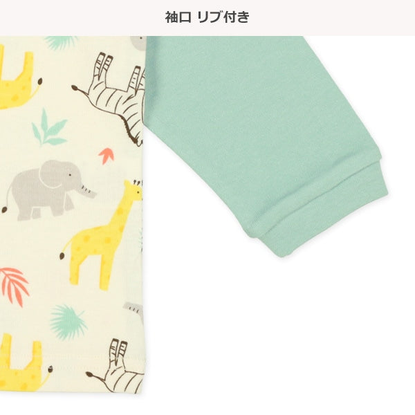 西松屋冬季針織長袖束腹睡衣套裝(動物)