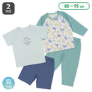 西松屋夏季睡衣套裝2件（恐龍）