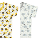 西松屋夏季針織睡衣套裝2件(獅子和大象)