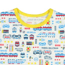 西松屋夏季針織睡衣套裝2件(火車)