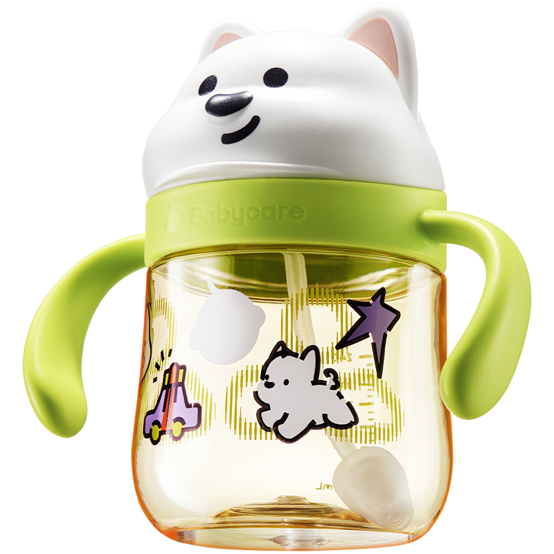 Babycare西高地學飲杯 - 240ml光電青