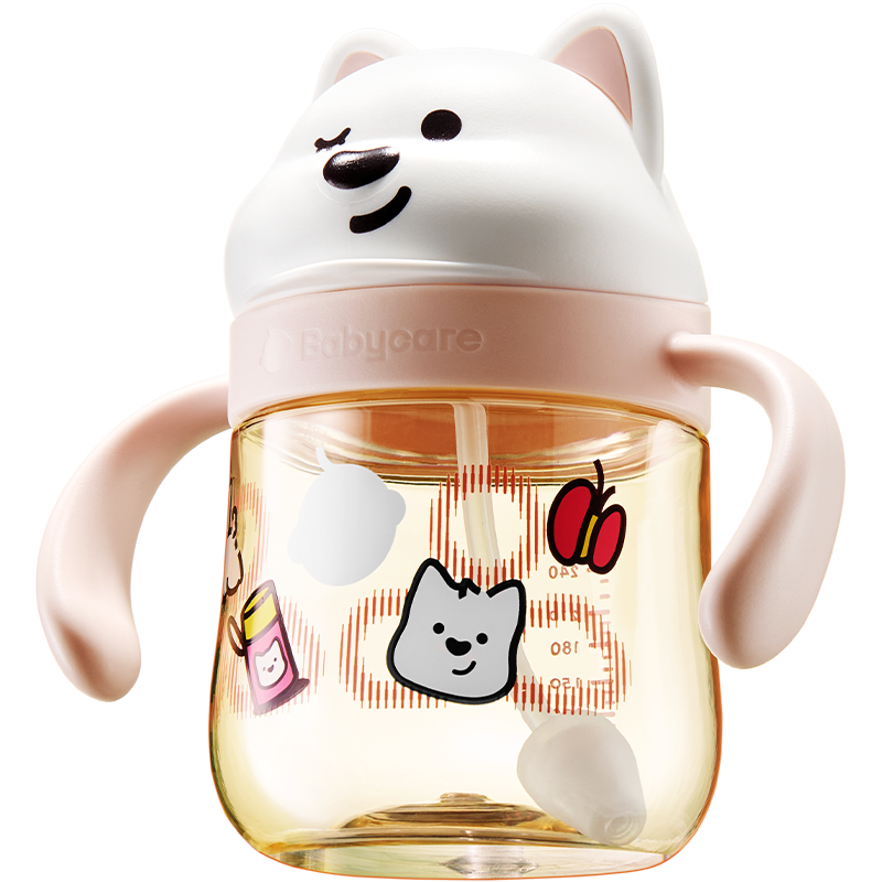 Babycare西高地學飲杯 - 240ml歐泊粉