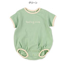 西松屋夏季短袖連身褲(白/綠/啡)