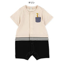 西松屋夏季短袖連身服(胸口袋)