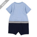 西松屋夏季短袖連身服(胸口袋)