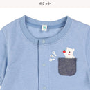 西松屋夏季短袖連身服(胸口袋)