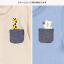 西松屋夏季短袖連身服(胸口袋)