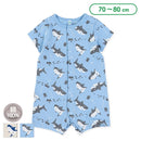 西松屋夏季短袖連身衣(鯊魚)