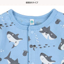 西松屋夏季短袖連身衣(鯊魚)