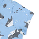 西松屋夏季短袖連身衣(鯊魚)