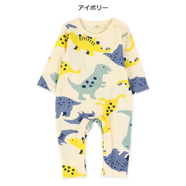 西松屋冬季長袖羊毛連身衣(恐龍)