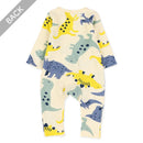 西松屋冬季長袖羊毛連身衣(恐龍)