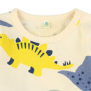 西松屋冬季長袖羊毛連身衣(恐龍)