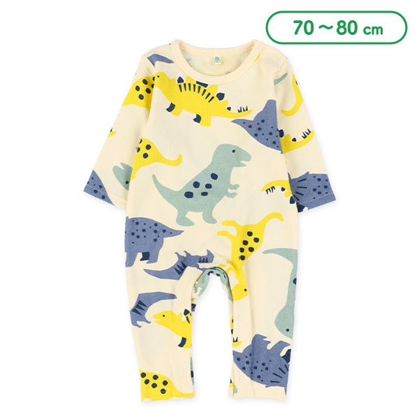 西松屋冬季長袖羊毛連身衣(恐龍)