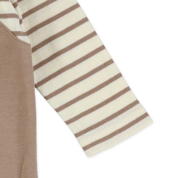 西松屋冬季長袖連身衣(吊帶-藍色)