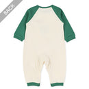 西松屋冬季長袖連身衣(車車-綠/藍)