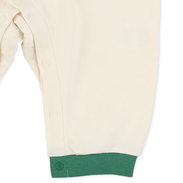 西松屋冬季長袖連身衣(車車-綠/藍)