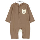 西松屋冬季長袖連身衣(胸口熊熊-藍)